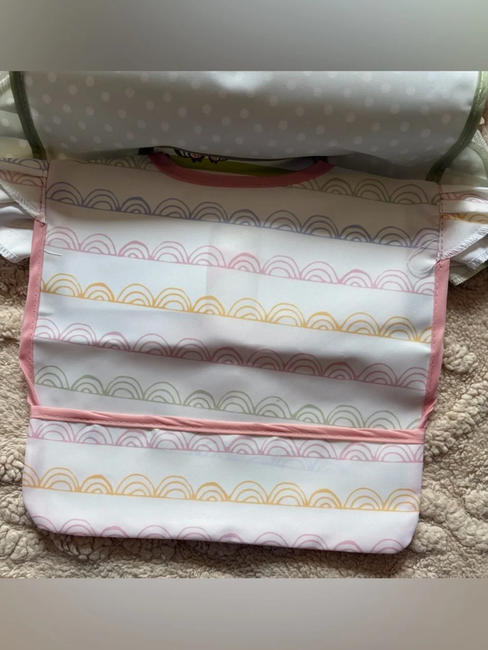 Baby Girl Bib Lot - NWT Bibs Pacifier Clip & Muslin Burp Cloths, 15 Piece Bundle